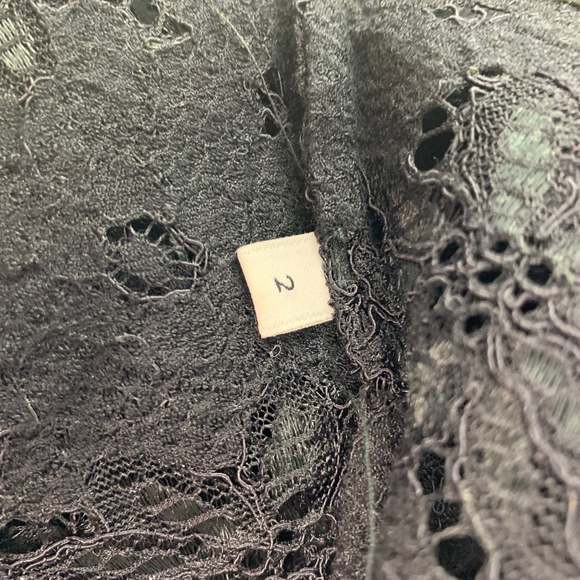 SANDRO Black Polyamide Blend Short Sleeve Dress Top - Picture 5 of 7